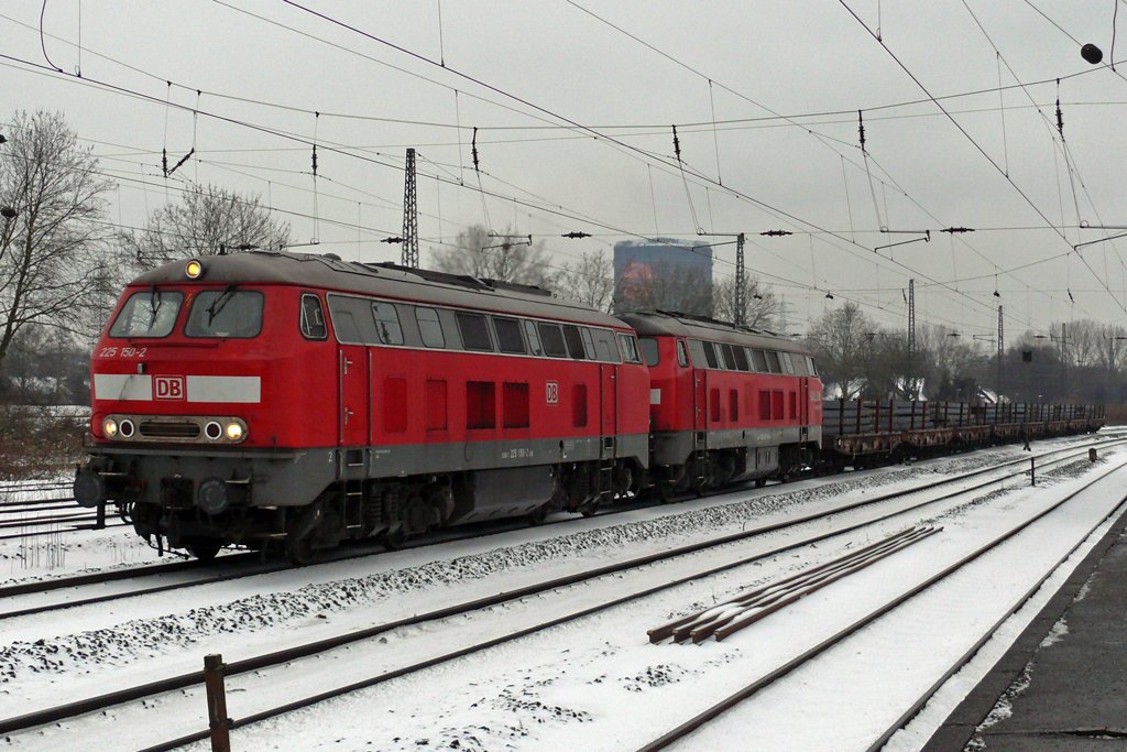 225 150-2 mit einer weiterem 225er in Oberhausen Osterfeld-Sd 11.1.2010
