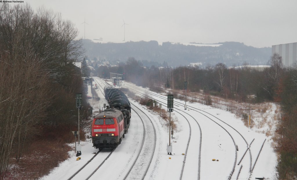 225 802-8 mit dem M ***** (Baumholder-Neunkirchen) in Neubrcke 25.2.13