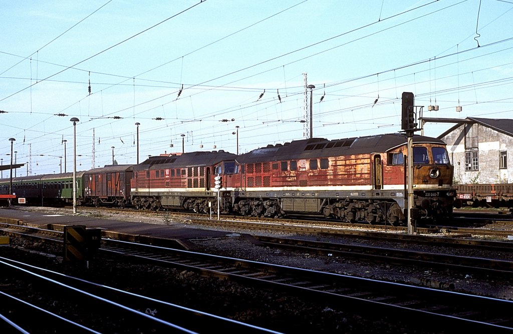 231 040 + 232 215  Arnstadt  19.10.94