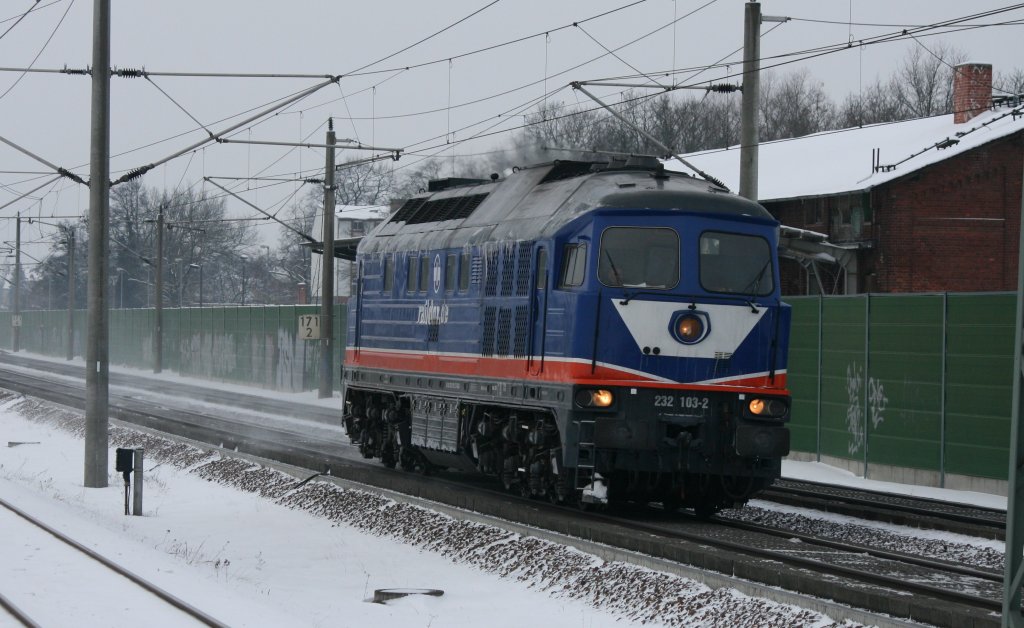 232 103-2 Raildox.de am 26.12.2010 in Rathenow
