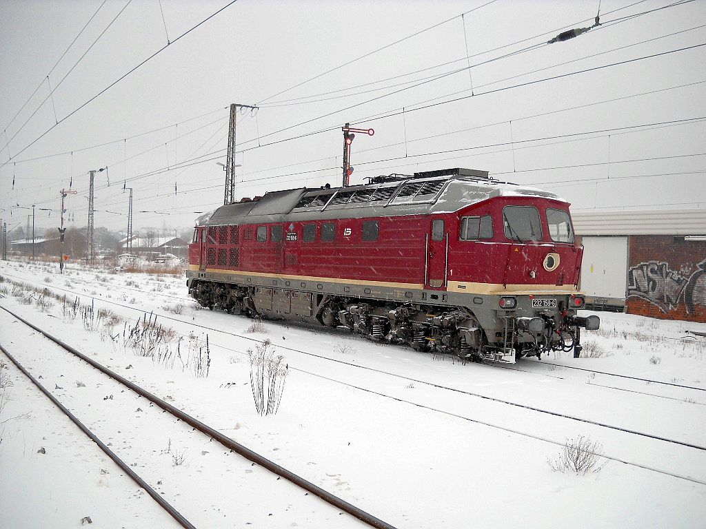 232 158 in Chemnitz Hbf 13.02.2010