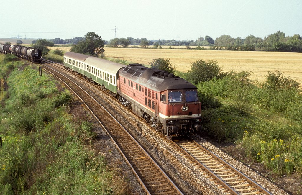 232 220  bei Zeitz  09.08.93