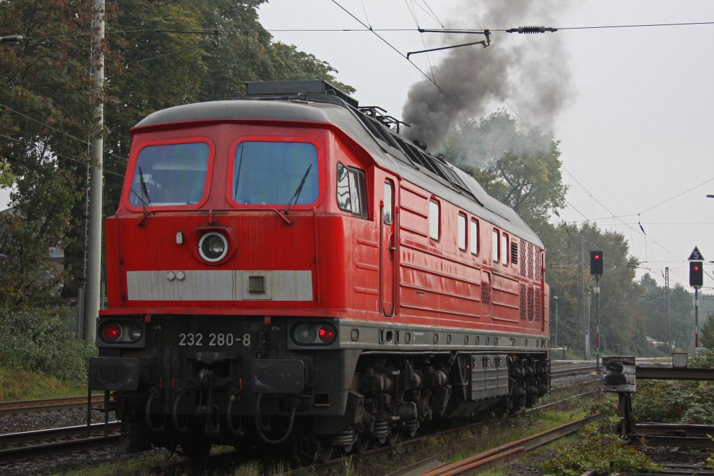 232 280 wirft den Motor an.Am 12.10.10 in Ratingen-Lintorf