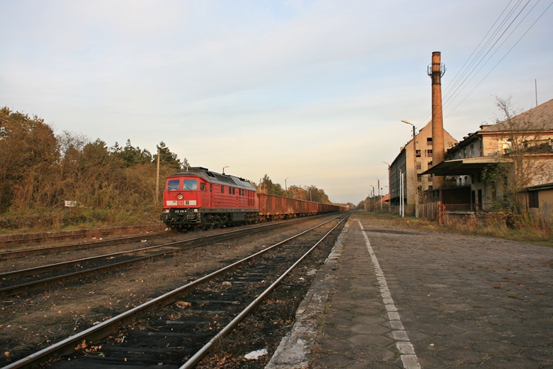 232 416-8 am 28.10.10 im Bahnhof Gubin