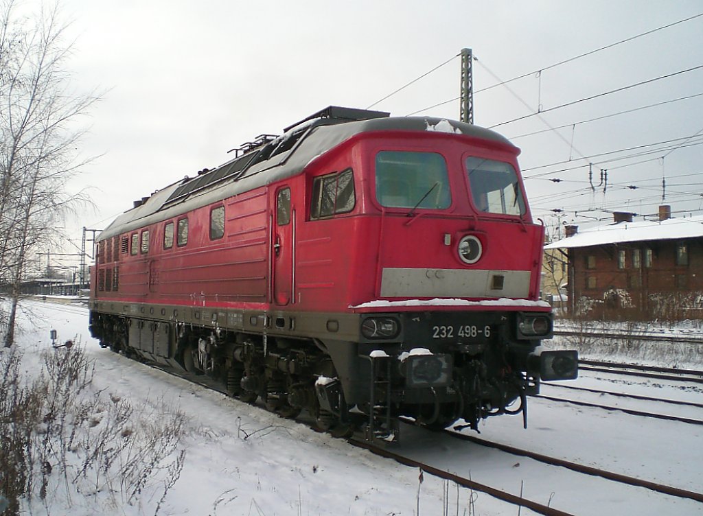 232 498 am 05.01.2010 abgestellt in Brandenburg Hbf.