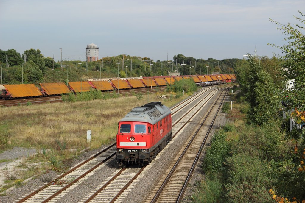 232 502-5 als Lz in Duisburg-Wanheimerort am 08.10.12