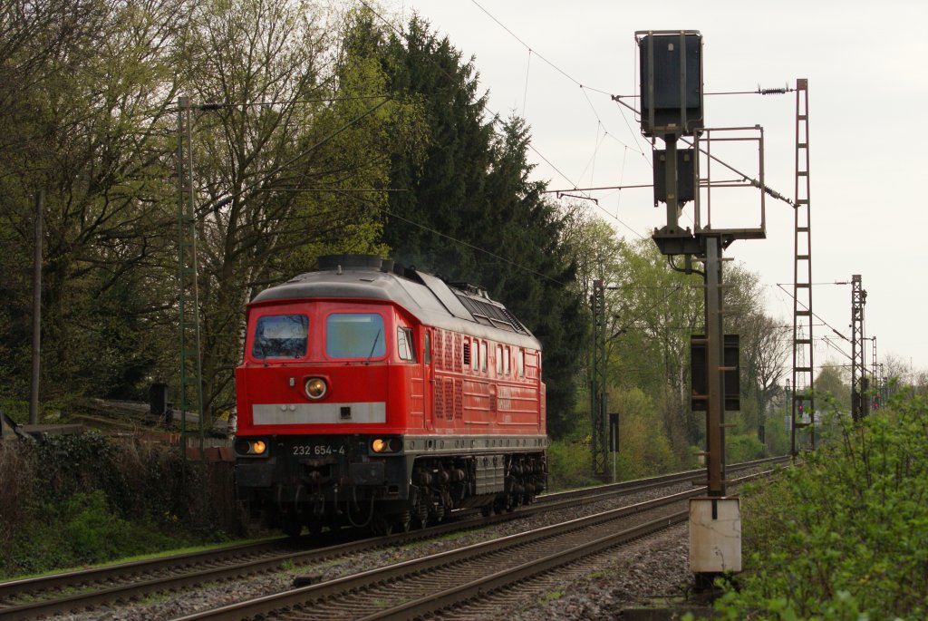 232 654-4 als Lz in Ratingen-Oberbusch am 07.04.2011