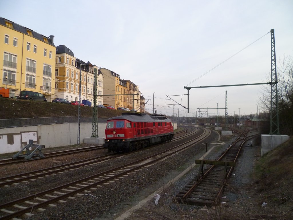 233 373 fuhr am 17.04.13 Lz durch Plauen/V. Richtung Hof.