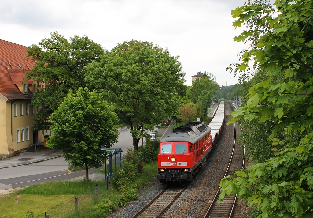 233 521 zog am 24.5.13 den 45330 von Pilsen nach Nrnberg durch Sulzbach auf der KBS 870