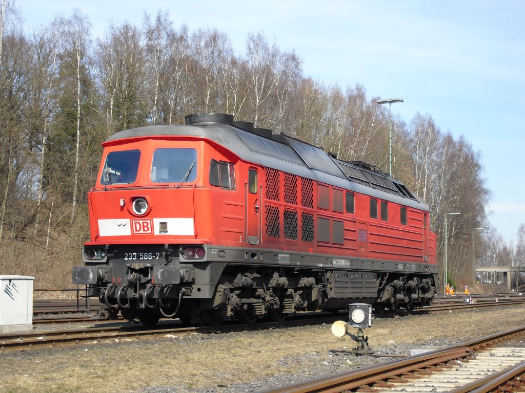 233 Tag in Marktredwitz am 24.03.11. 233 586-7 die stand am Nachmittag immernoch im Bahnhof.