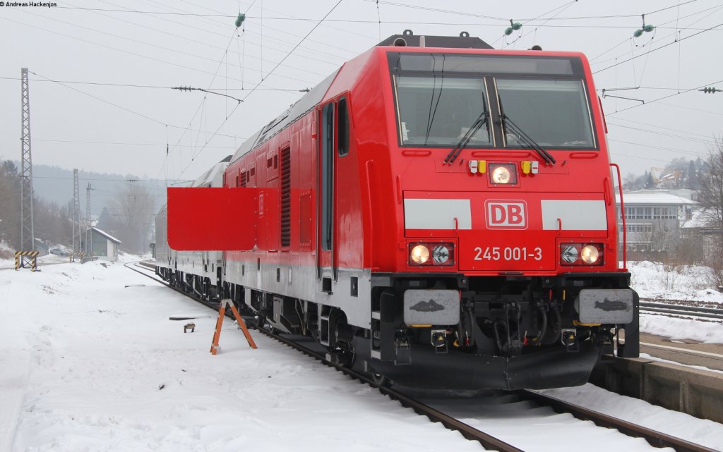245 001-3; 76 003 und 102 in St.Georgen 28.3.13