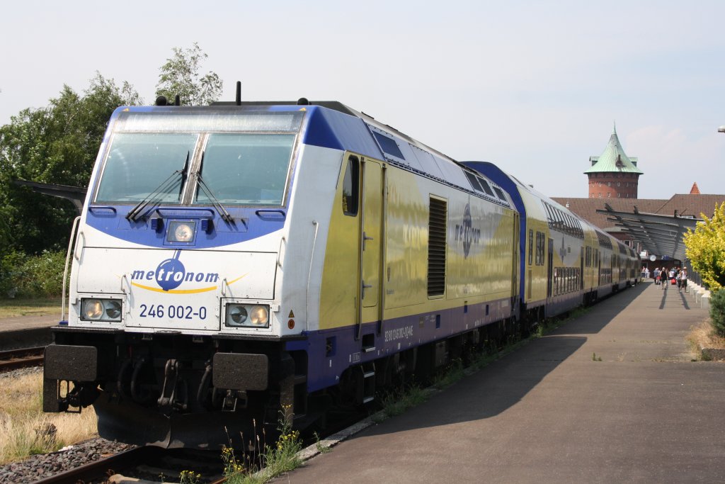 246 002 mit einem ME in Cuxhaven am 12.07.2010