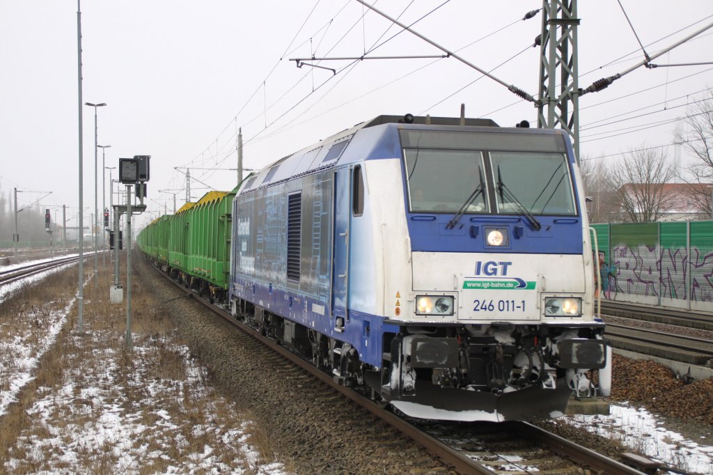 246 011-1 IGT angemietet von Raildox am 13.02.2013 in Rathenow