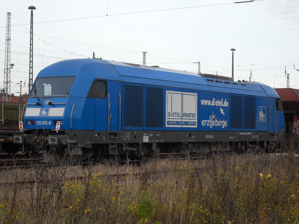 253 015 stand am 07.11.2010 in Stendal.