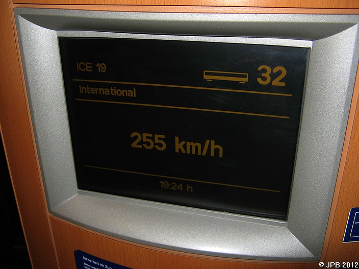 255 km/h im ICE International zwischen Brssel und Aachen Hbf am 11.06.2011