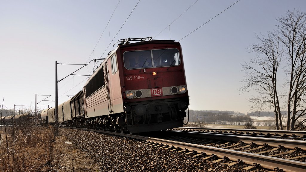 26.02.2011 Gemischter Gterzug zwischen Reichenbach/Vogtl. und Neumark/Sachs