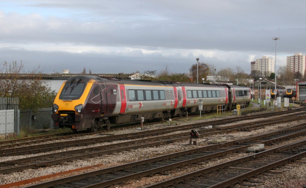 26.11.2012 Bristol. CrossCountry Class 220 Voyager abgestellt.