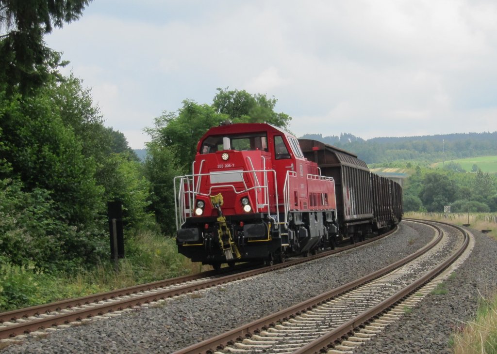 265 006-7 am 11.07.2013 kurz vor Arnsberg-Uentrop