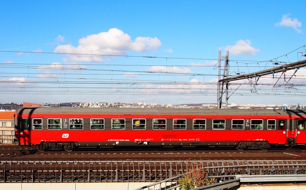 ČD Bmz nahe dem Hauptbahnhof Prag am 31.10. 2012.