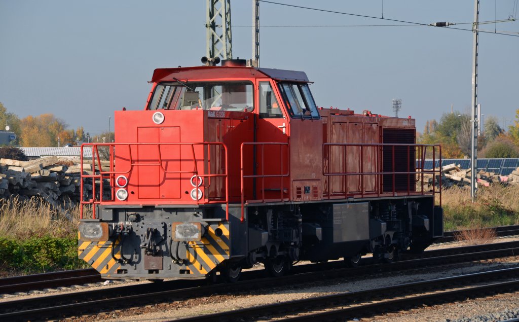 275 833 der Captrain Deutschland kam am 21.10.12 Lz in den Bahnhof Bitterfeld gefahren und verschwand im Gelnde der Regiobahn Bitterfeld.