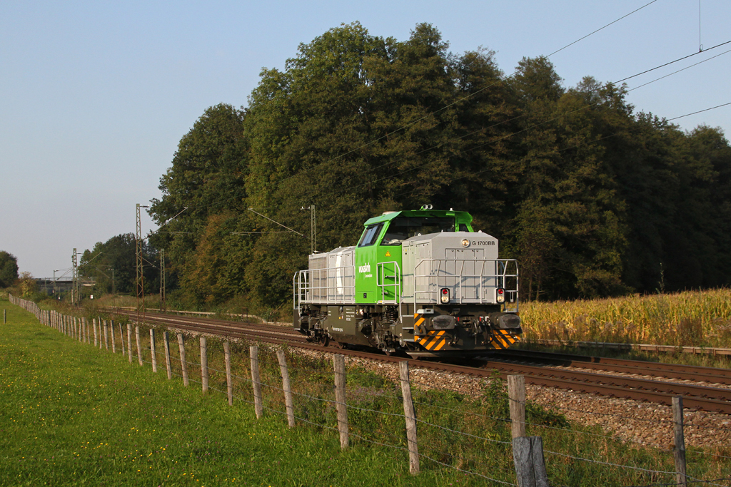 277 031 (G1700 BB) am 28.09.2011 bei Grokarolinenfeld.
