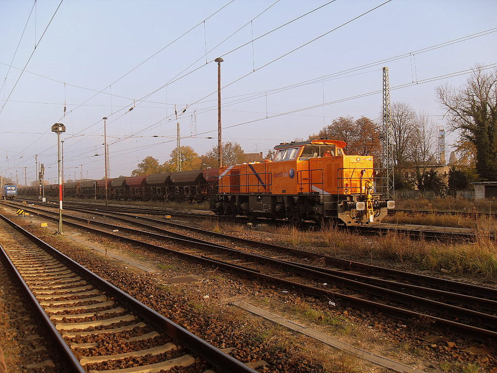 278 006 rangierte am 31.10.2011 in Stendal.