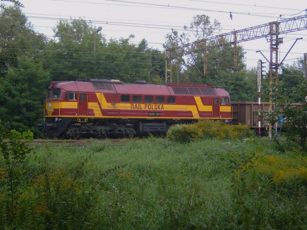 28.08.2011 M62M-001  Rail Polska  im Bahnhof Lubon k. Poznania.