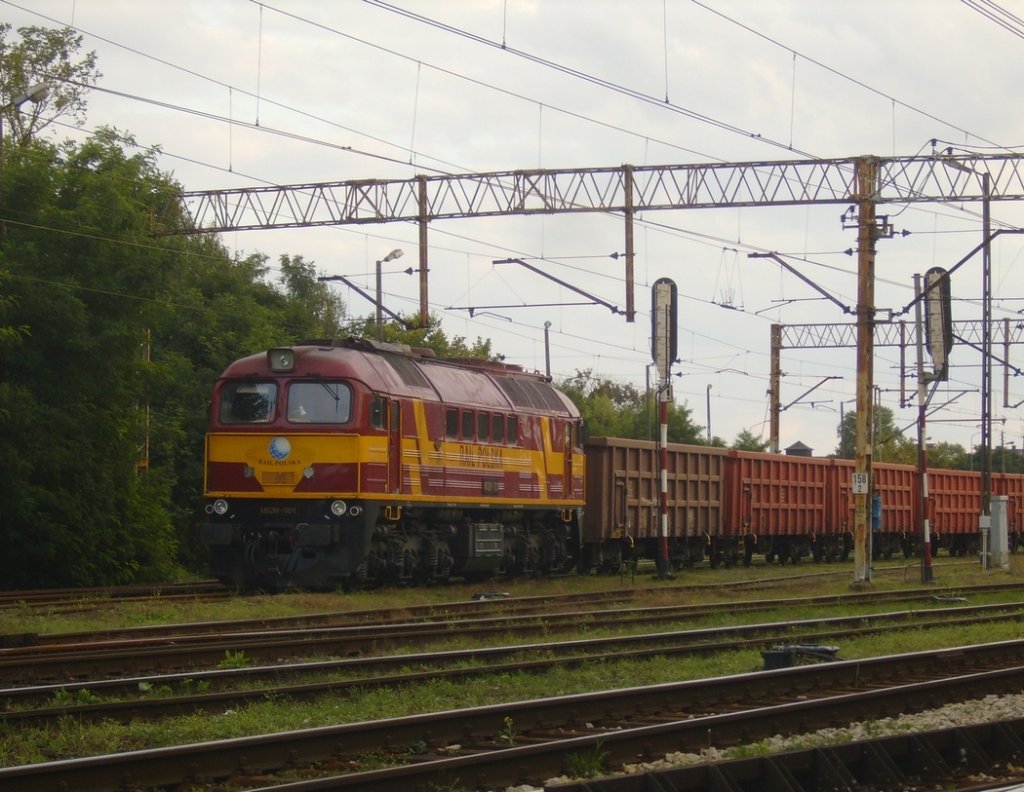 28.08.2011, M62M-001  Rail Polska  im Bahnhof Lubon k. Poznania.