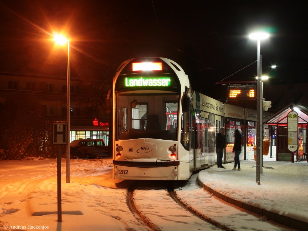 282 als 1 nach Landwasser in Littenweiler 19.12.09