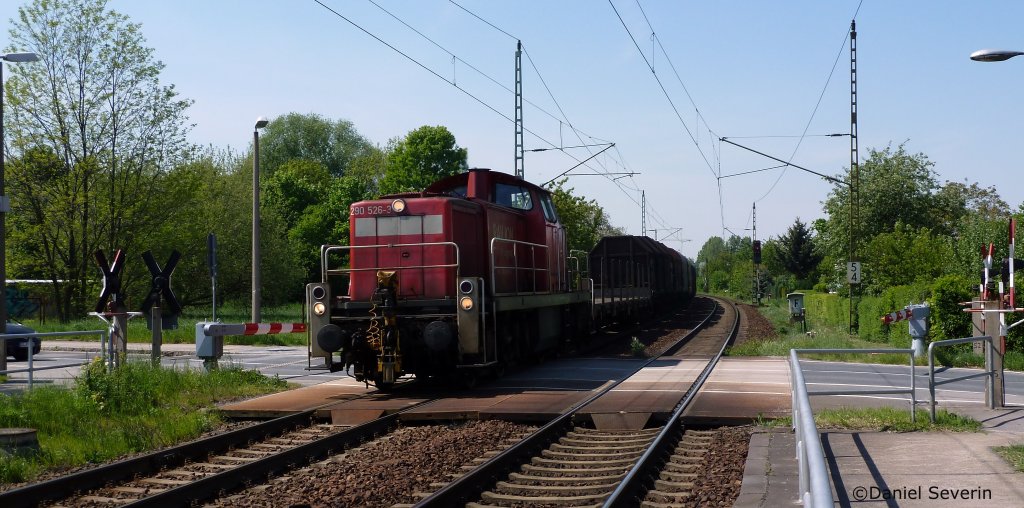 290 526 bei der durchfahrt kurz vor Dresden Stetzsch.
6.5.11