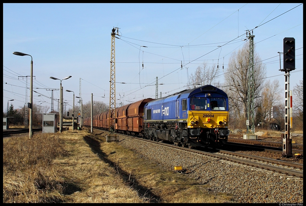 29004 von HHPI fhrt mit dem Kohlependel nach Chemnitz-Kchwald durch Leipzig-Thekla. (22.02.2012)