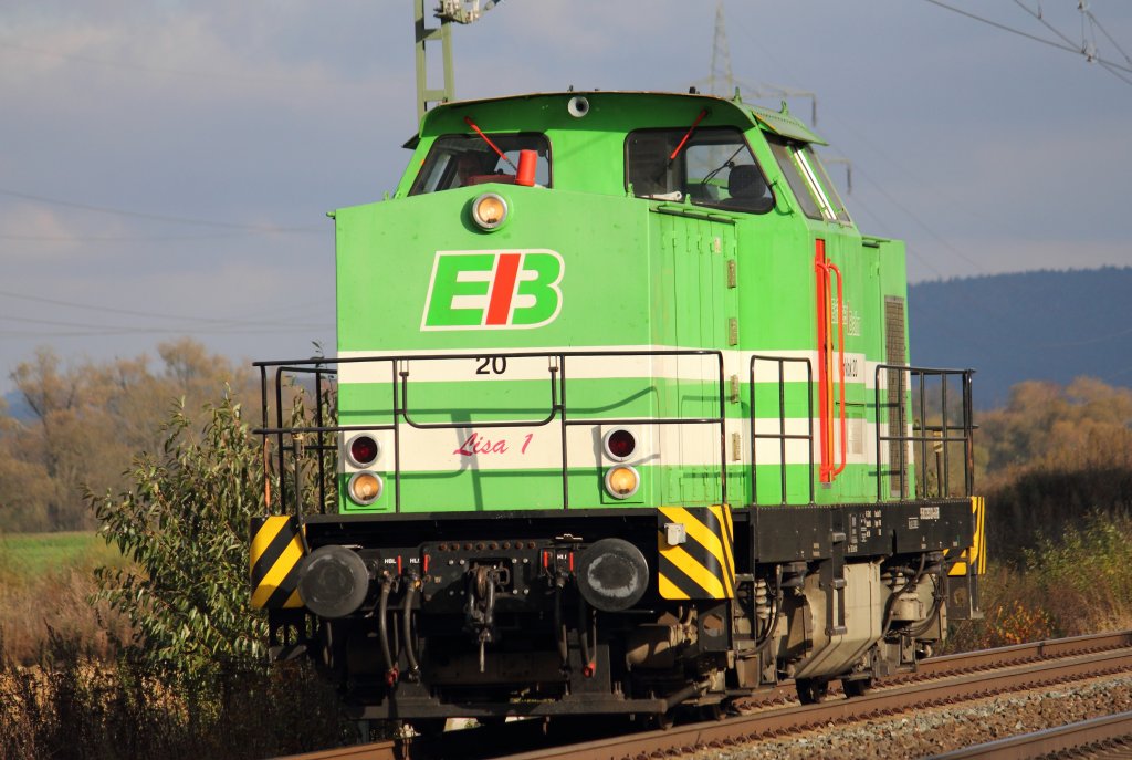 293 024-6 EB Lisa 1 bei Trieb am 29.10.2012.