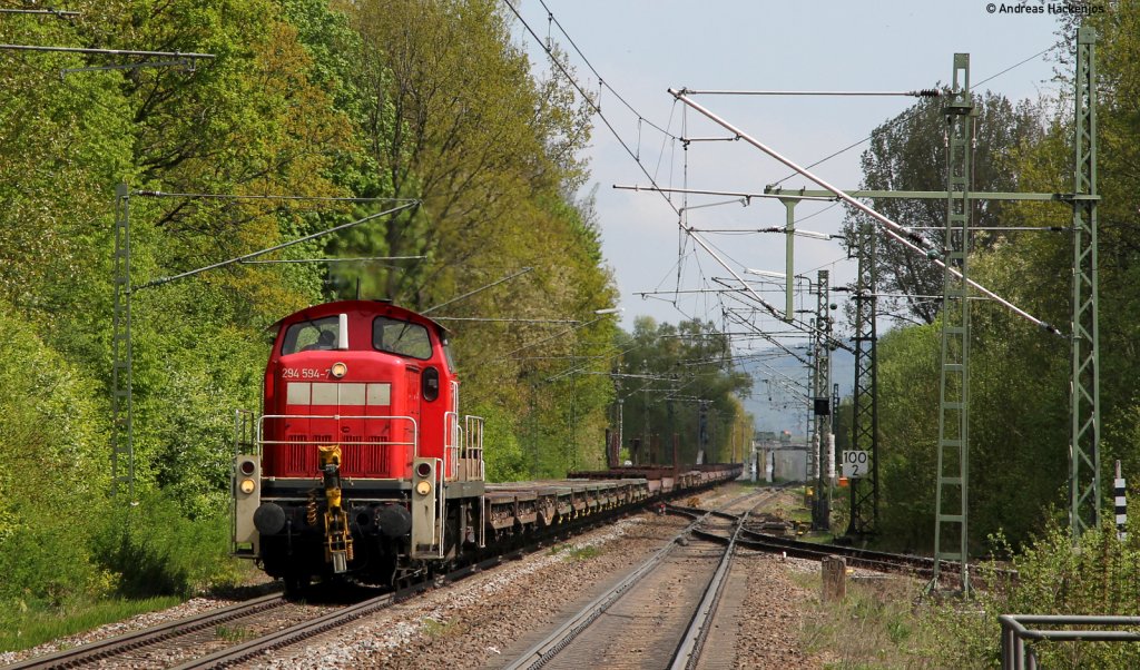 294 594-7 mit dem M 62811 (Immendingen-Villingen) in Donaueschingen 28.4.11
