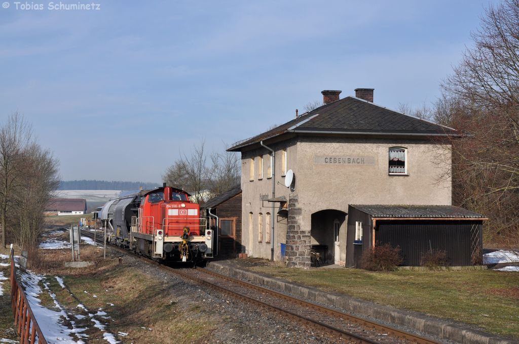 294 598 (98 80 3294 598-8 D-DB) mit EK56930 am 06.03.2013 in Gebenbach (Strecke Amberg - Schnaittenbach)