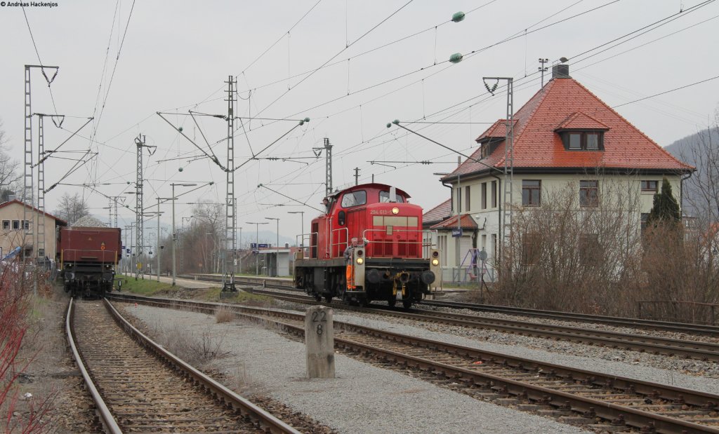 294 613-5 beim Rangieren in Steinach 3.4.13