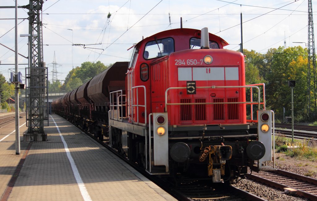 294 650-7 DB Schenker Rail in Hochstadt/ Marktzeuln am 02.10.2012.