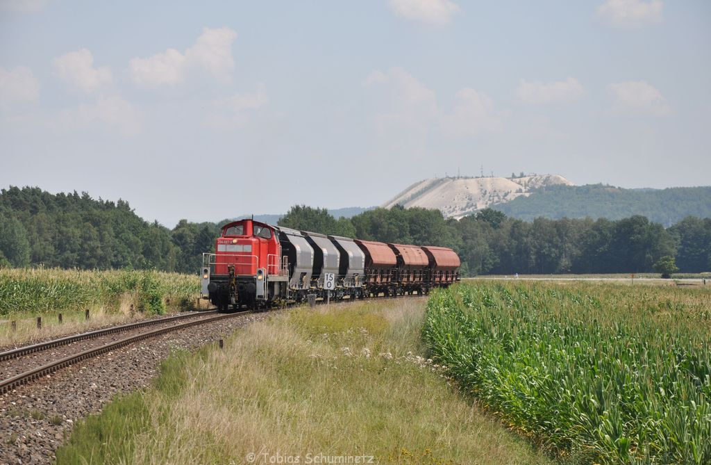 294 687 mit EK56937 am 27.07.2012 bei Hirschau am Monte-Blick. (Strecke Amberg-Schnaittenbach)