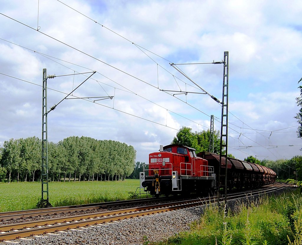 294 709-7 am 21.6.2010 in richtung Aachen unterwegs