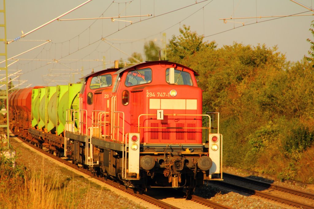 294 747-1 und 294 685-3 Railion bei in Staffelstein am 26.09.2011.