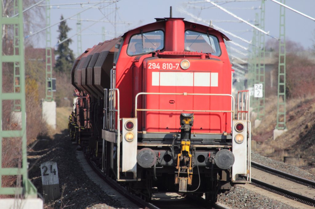 294 810-7 DB Schenker Rail bei Staffelstein am 22.03.2013.