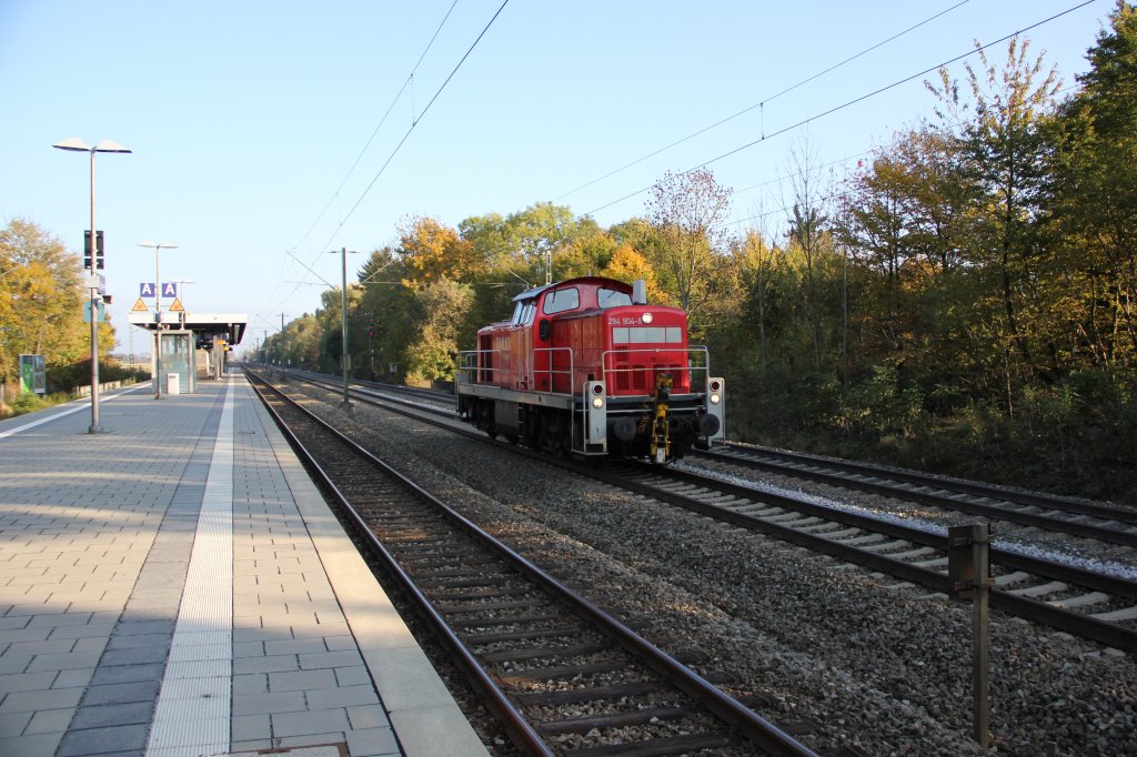 294 904 durchfhrt den Bahnhof Gronsdorf am 22. Oktober 2011 als LZ.