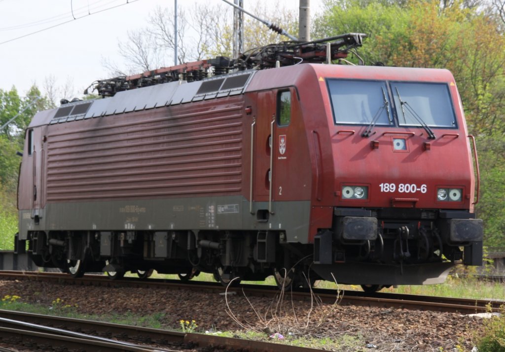 29.4.2012 Angerm�nde. 189 800 abgestellt am S�dkopf des Bf.