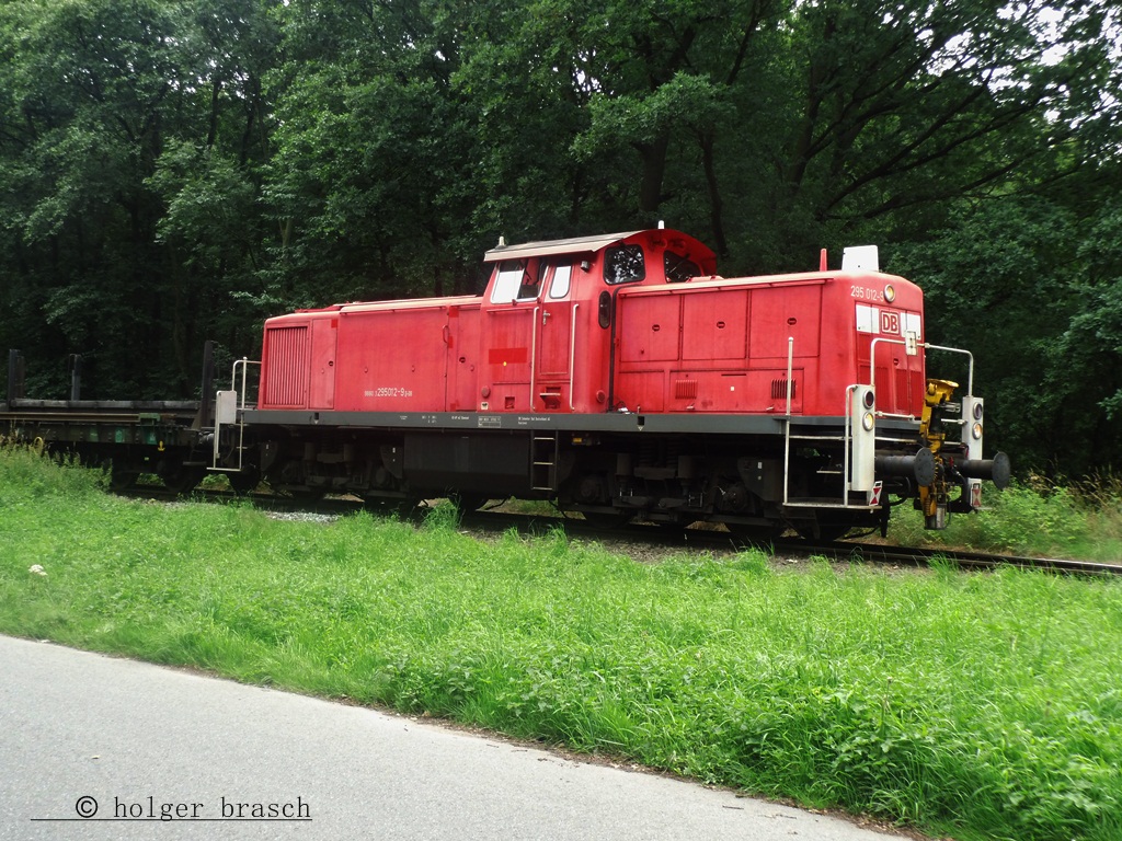 295 012-9 stand abfahrbereit mit einen gterzug beim glinder bhf am 13.07.2012