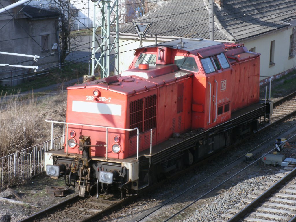 298 318 vom Bh Rostock Seehafen,am 17.April 2013,in Bergen/Rgen.