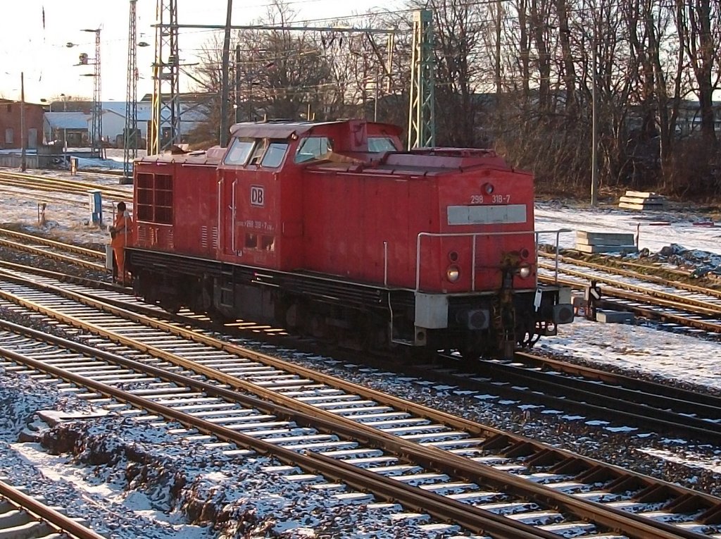 298 318 war am spten Nachmittag vom 27.Januar 2011 in Bergen/Rgen unterwegs.