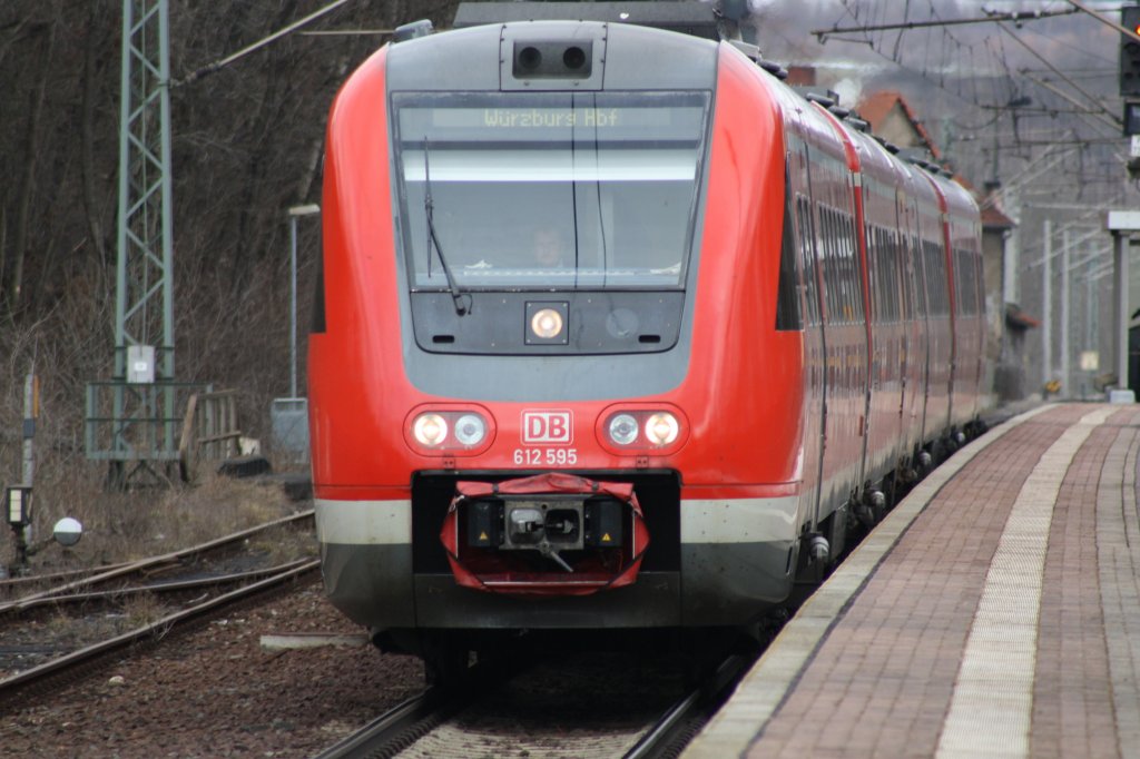 2x BR 612 durchfahren Bischleben bei Erfurt.abgelichtet am 25.02.2010