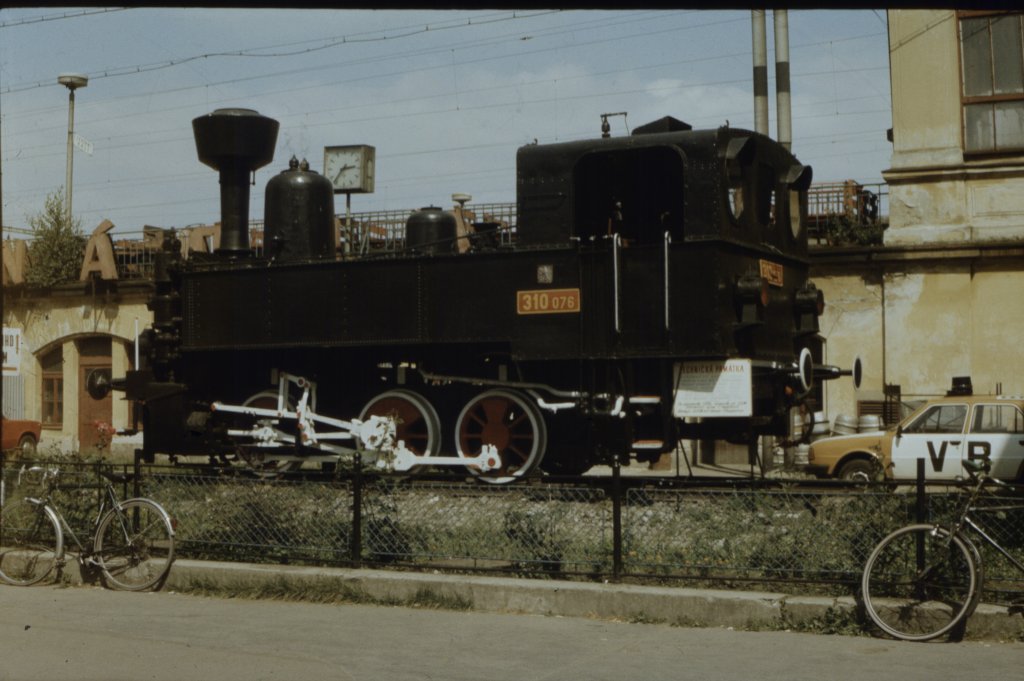 310 076 Česk Budějovice aufgenommen am 15.08.1986 auf DIAPOSITIVE FILM  ORWOCHROME UT 20, digitalisiert (gescannt) am 21.03.2011