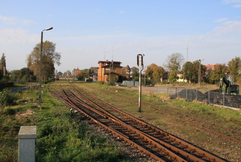 3.10.2011 Ploty / Plathe. Strecke Stettin - Kolberg, Blickrichtung Nord