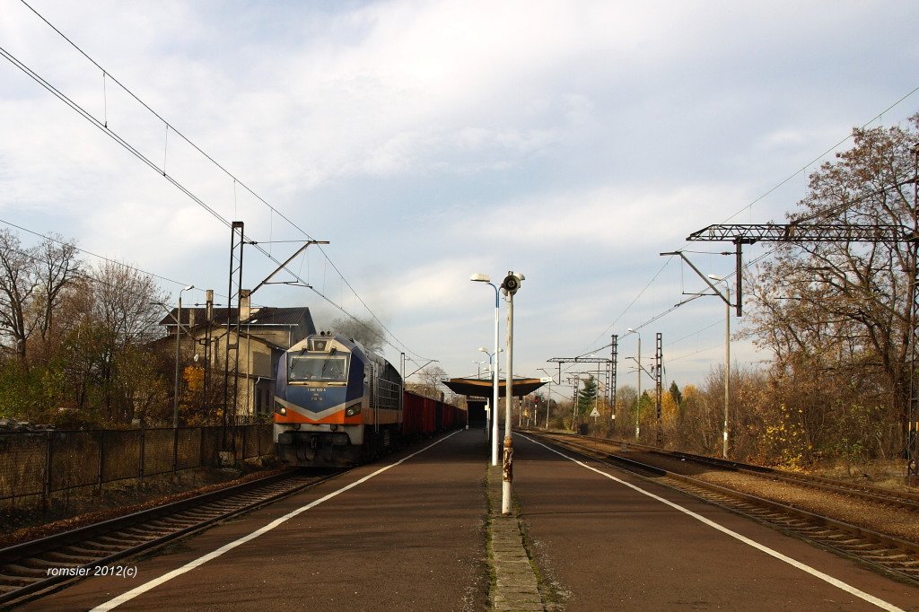 311D-10 mit einem Kohlenzug in Bieruń Nowy(Oberschlesien)am 10.11.2012.