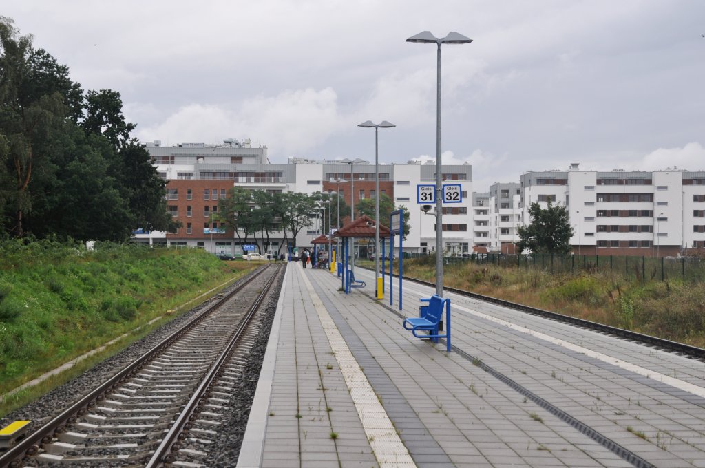 ŚWINOUJŚCIE (Woiwodschaft Westpommern), 30.08.2010, Bahnhof Świnoujście Centrum




